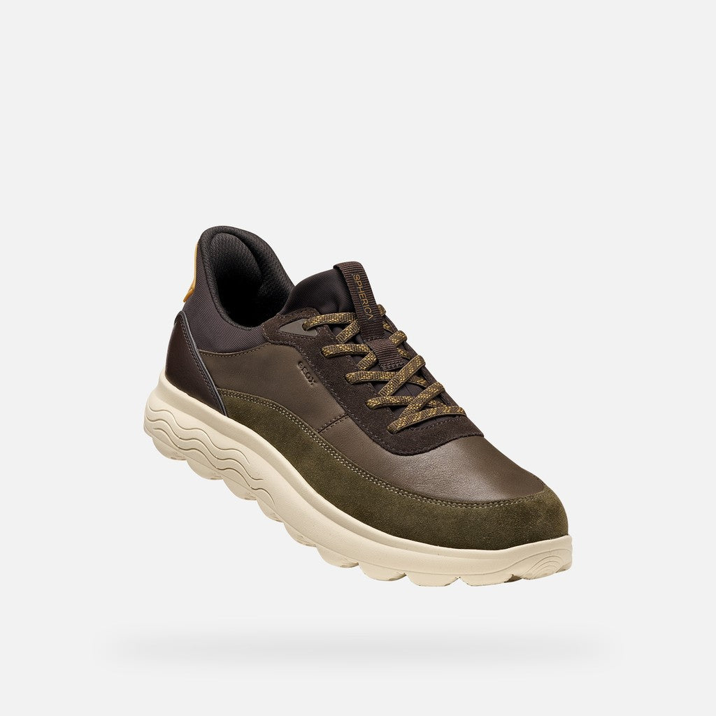 Geox Spherica Plus uomo verde/marrone Fast In ammortizzata