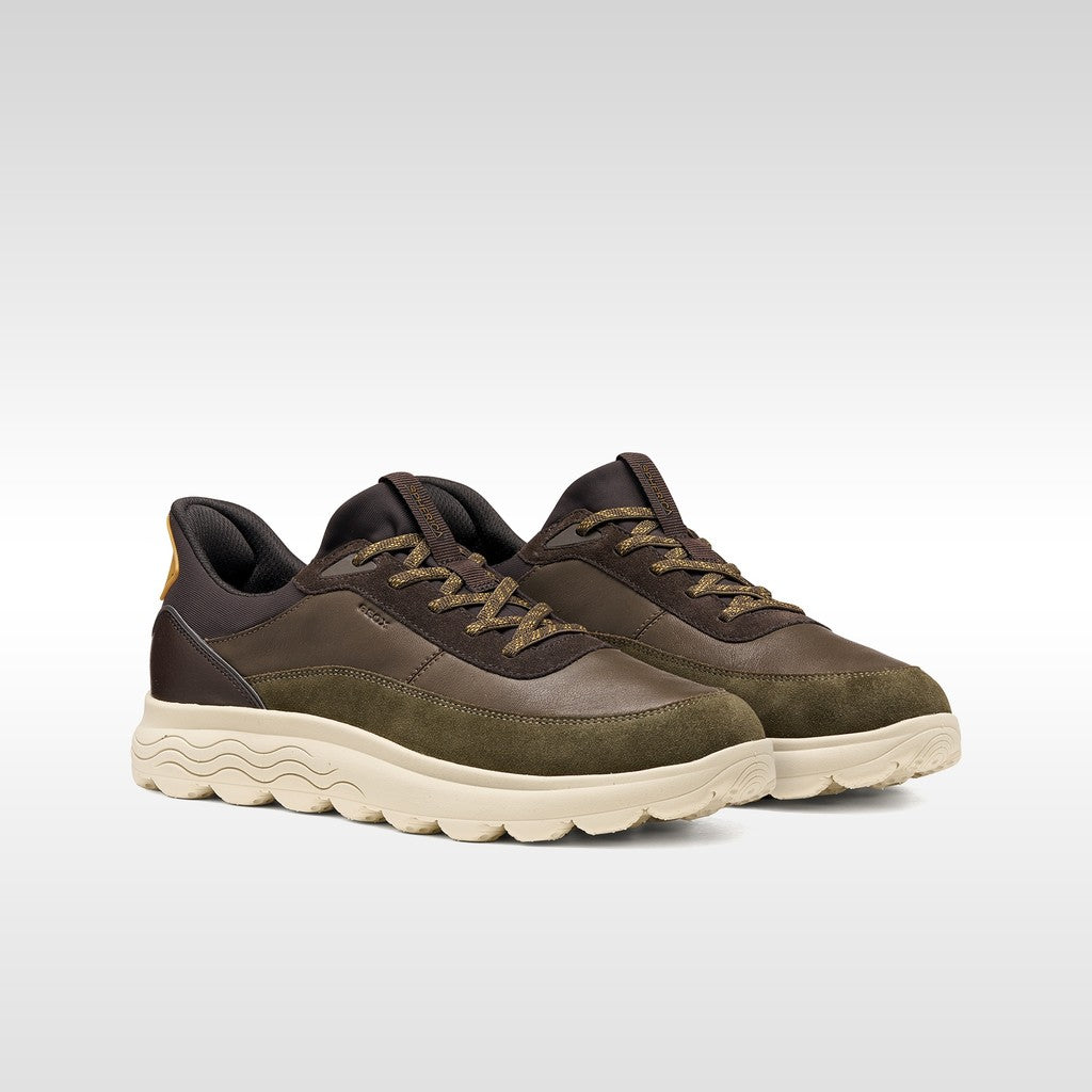 Geox Spherica Plus uomo verde/marrone Fast In ammortizzata