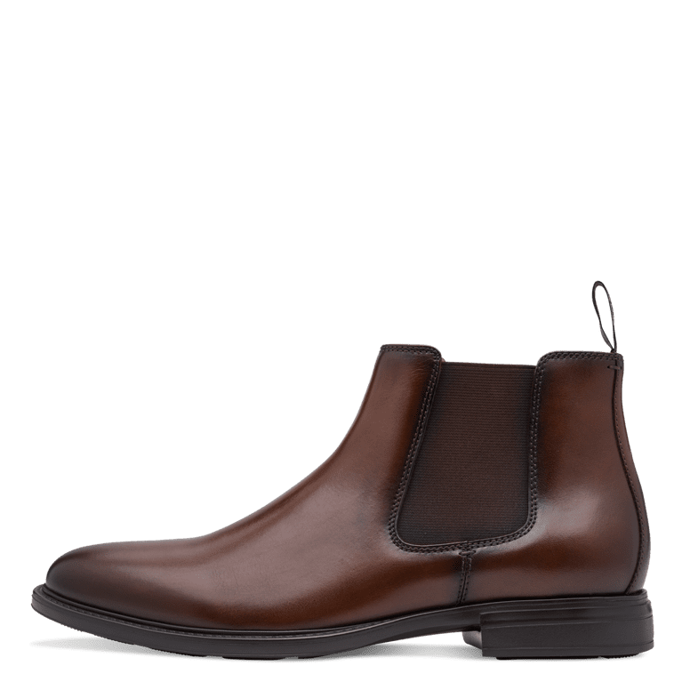Tamaris stivaletto uomo marrone in pelle con sottopiede estraibile