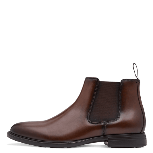 Tamaris stivaletto uomo marrone in pelle con sottopiede estraibile
