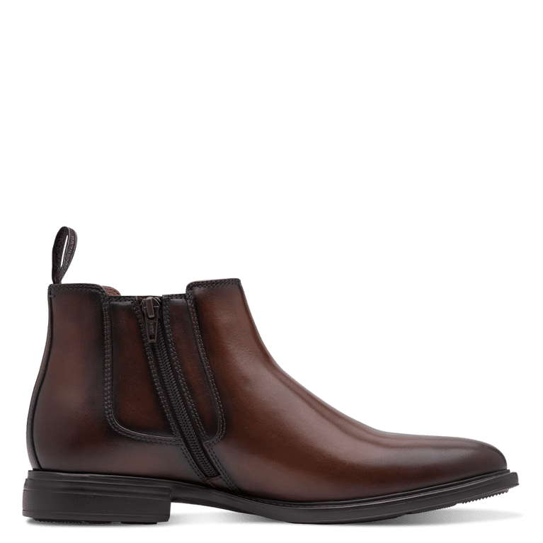 Tamaris stivaletto uomo marrone in pelle con sottopiede estraibile