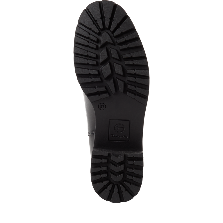 Tamaris Stivaletto Chelsea Donna in Pelle Nera con Tacco