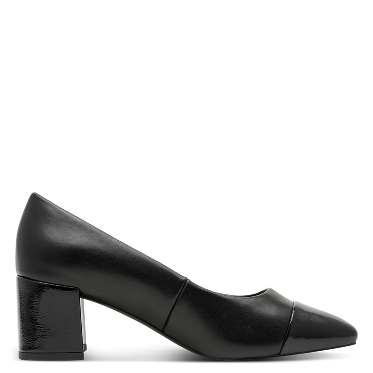 Marco Tozzi Décolleté Donna Nera Vegan con Tacco 6 cm
