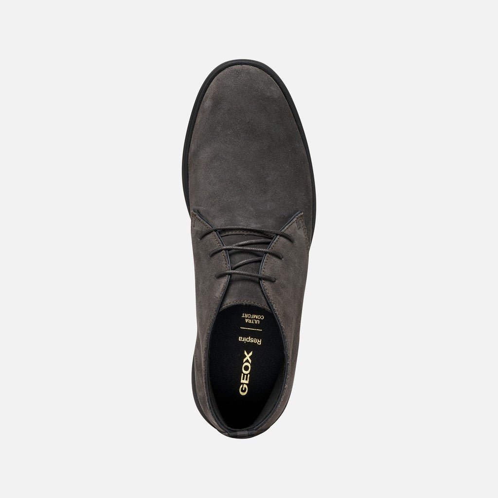 Geox Spherica EC17 Polacchina Uomo in Camoscio Moka