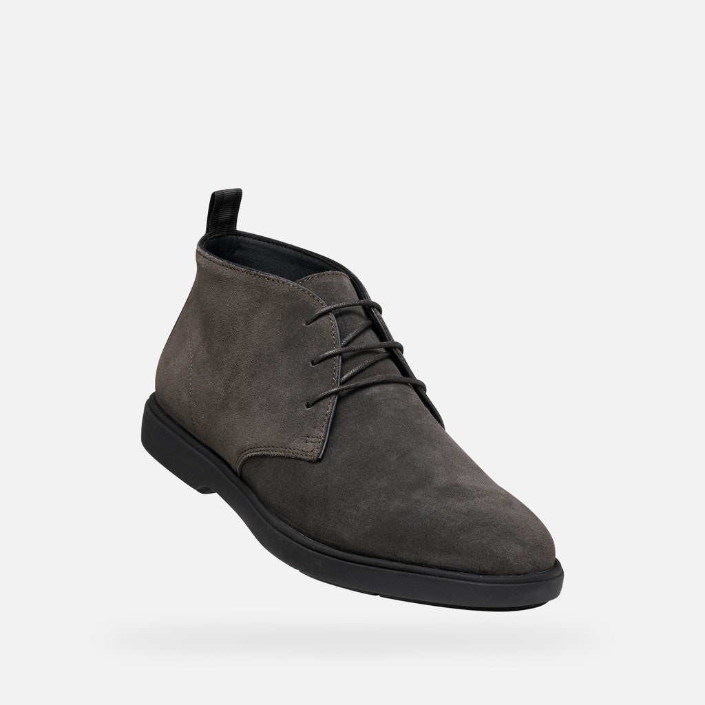 Geox Spherica EC17 Polacchina Uomo in Camoscio Moka