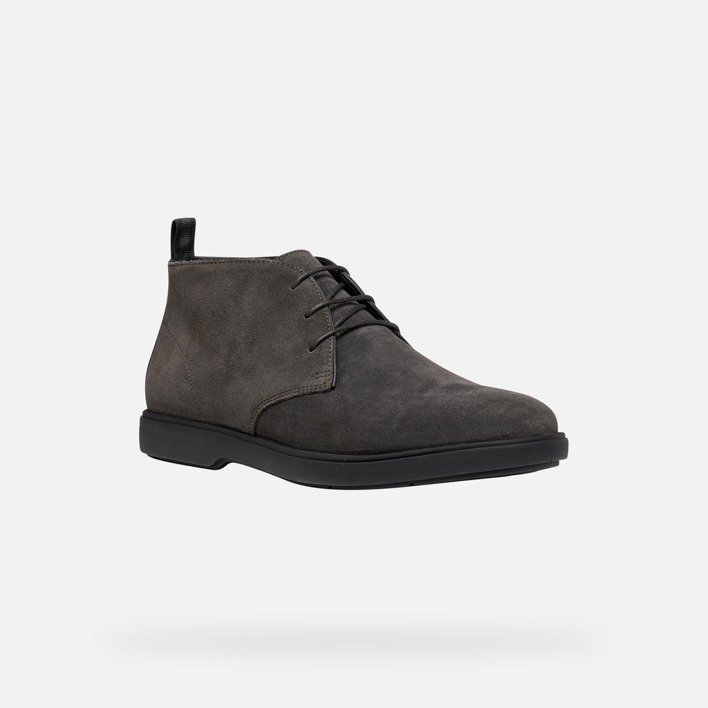 Geox Spherica EC17 Polacchina Uomo in Camoscio Moka