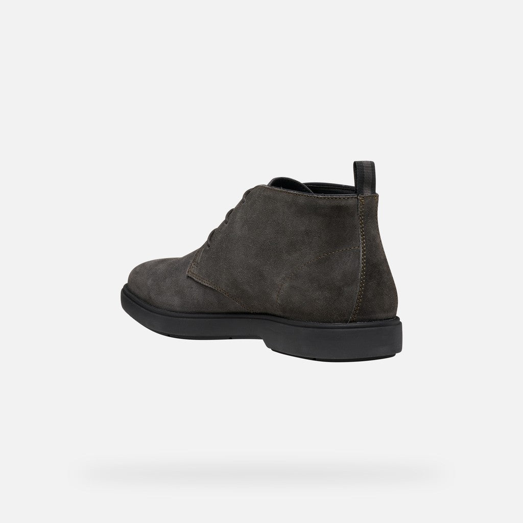 Geox Spherica EC17 Polacchina Uomo in Camoscio Moka