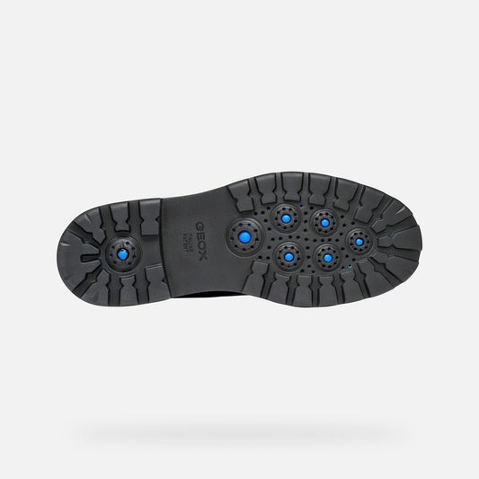 Geox Spherica EC7 B Uomo Anfibio in Pelle Nera