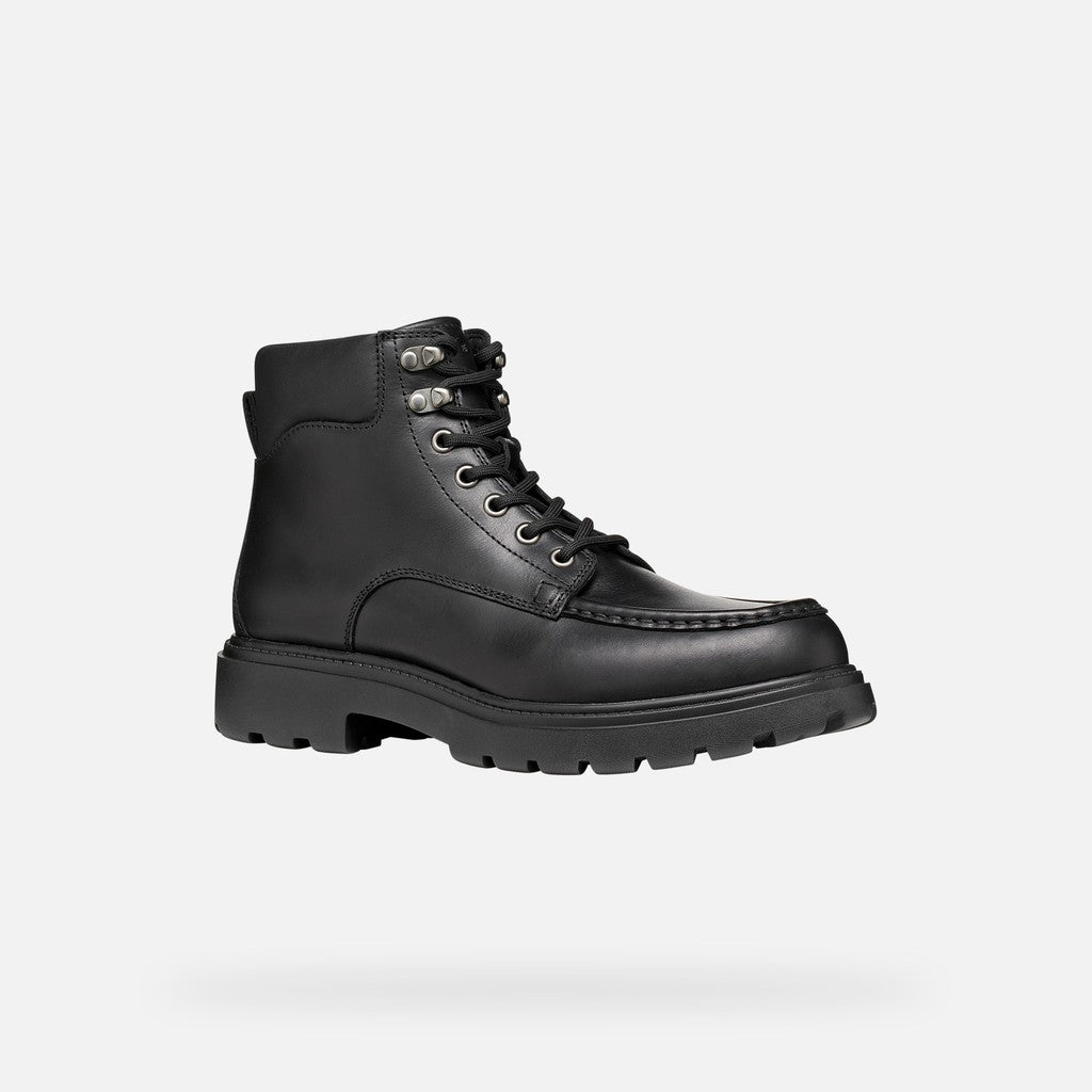 Geox Spherica EC7 B Uomo Anfibio in Pelle Nera