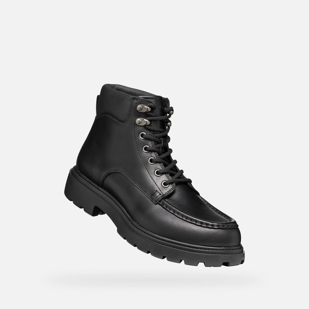Geox Spherica EC7 B Uomo Anfibio in Pelle Nera