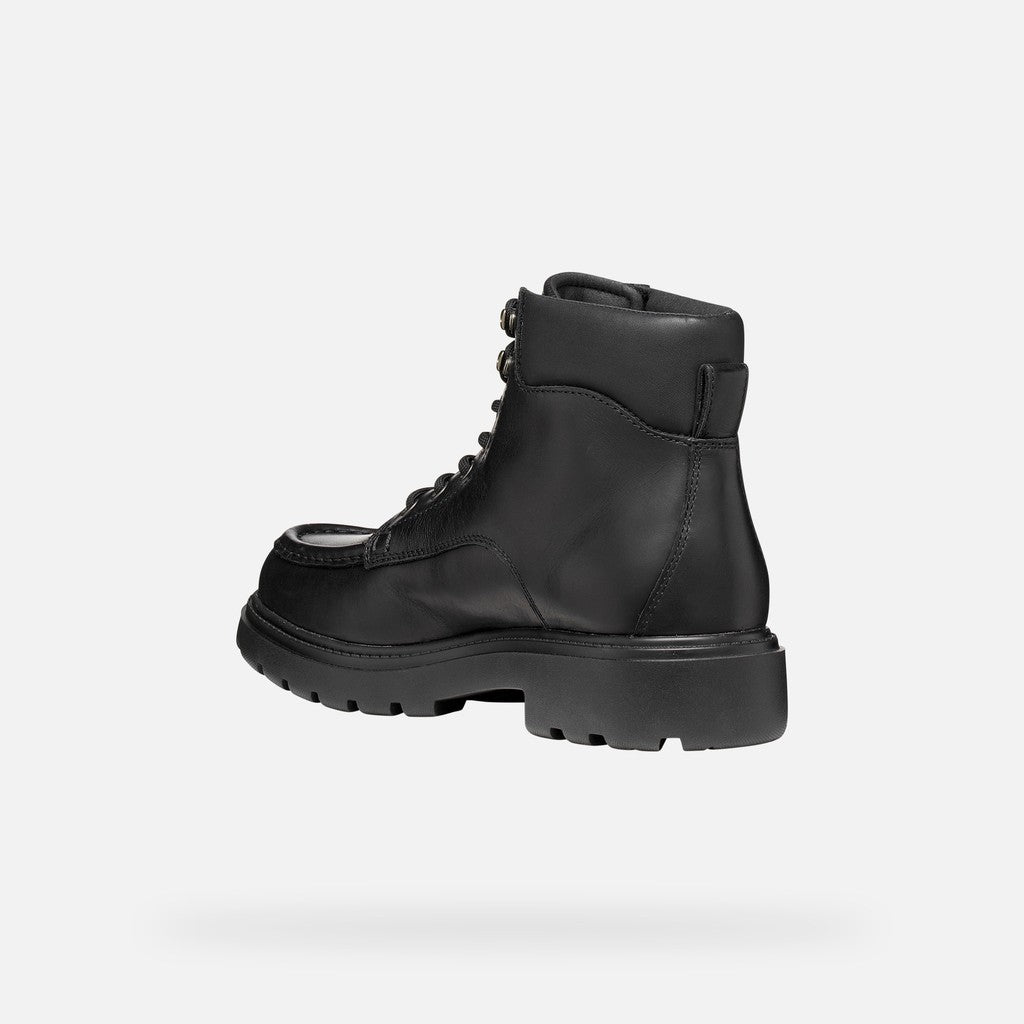 Geox Spherica EC7 B Uomo Anfibio in Pelle Nera