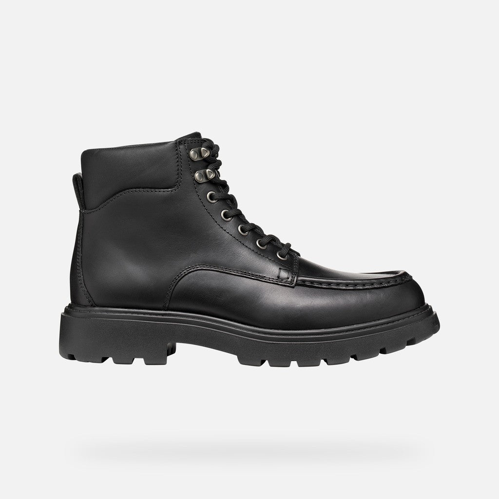 Geox Spherica EC7 B Uomo Anfibio in Pelle Nera