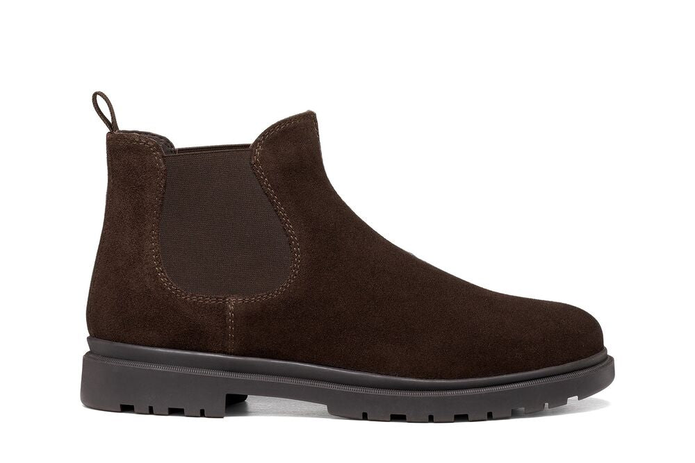 Geox Andalo Stivaletto Chelsea Uomo in Camoscio marrone