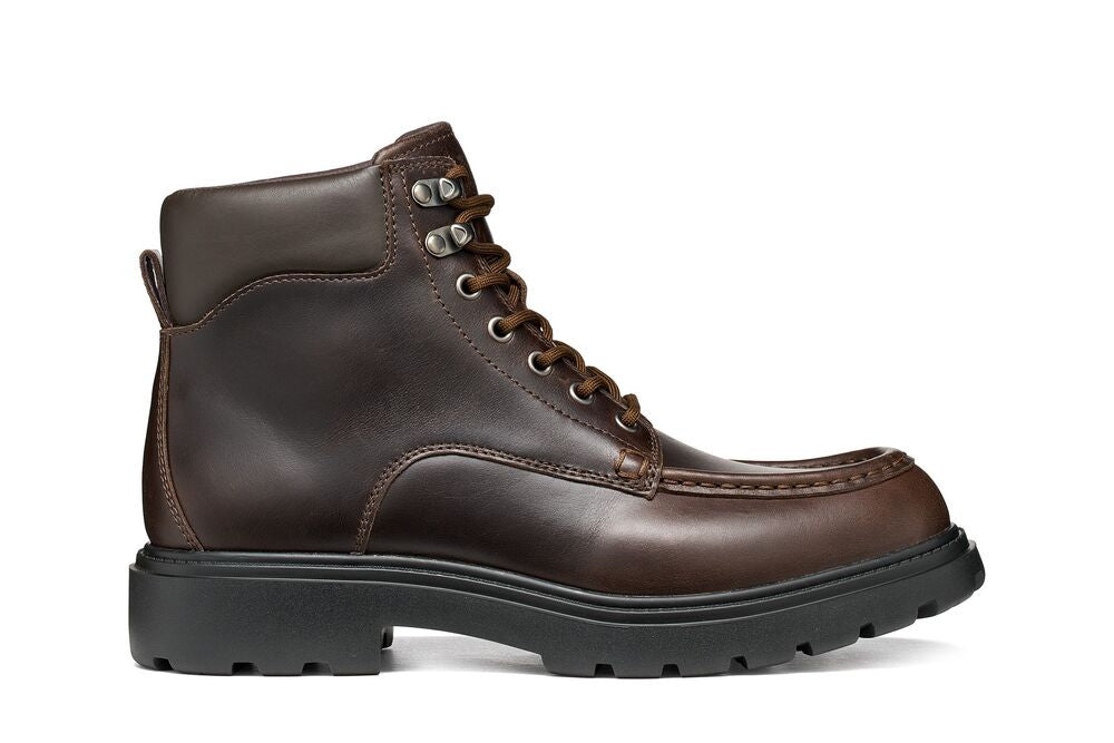 Geox Spherica EC7 B Uomo Anfibio in Pelle Nera