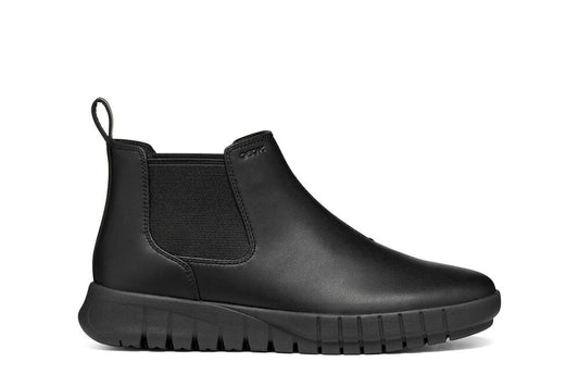 Geox Flextride Donna Stivaletto Chelsea in Pelle Nera