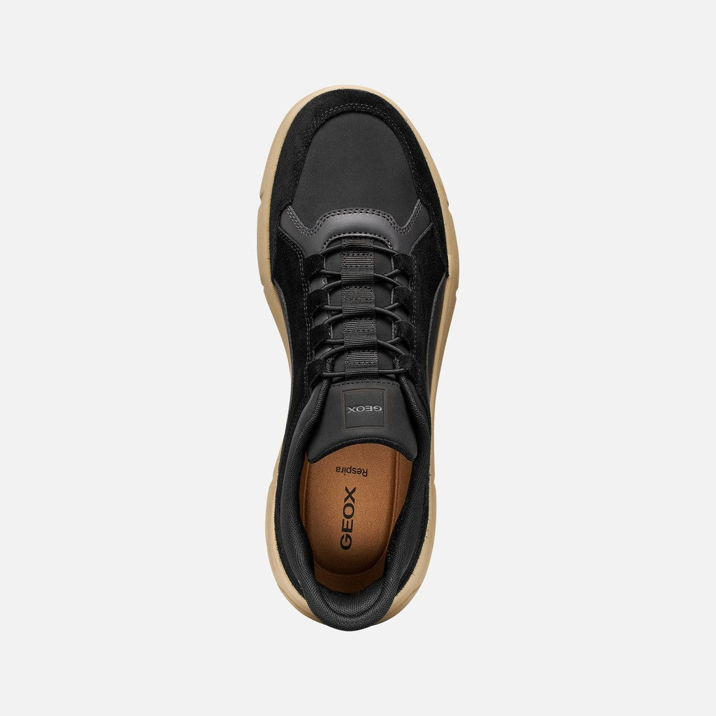 Geox Vittour Plus Uomo Sneaker Slip-On Fast In Nera