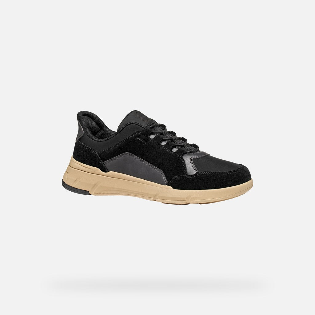 Geox Vittour Plus Uomo Sneaker Slip-On Fast In Nera