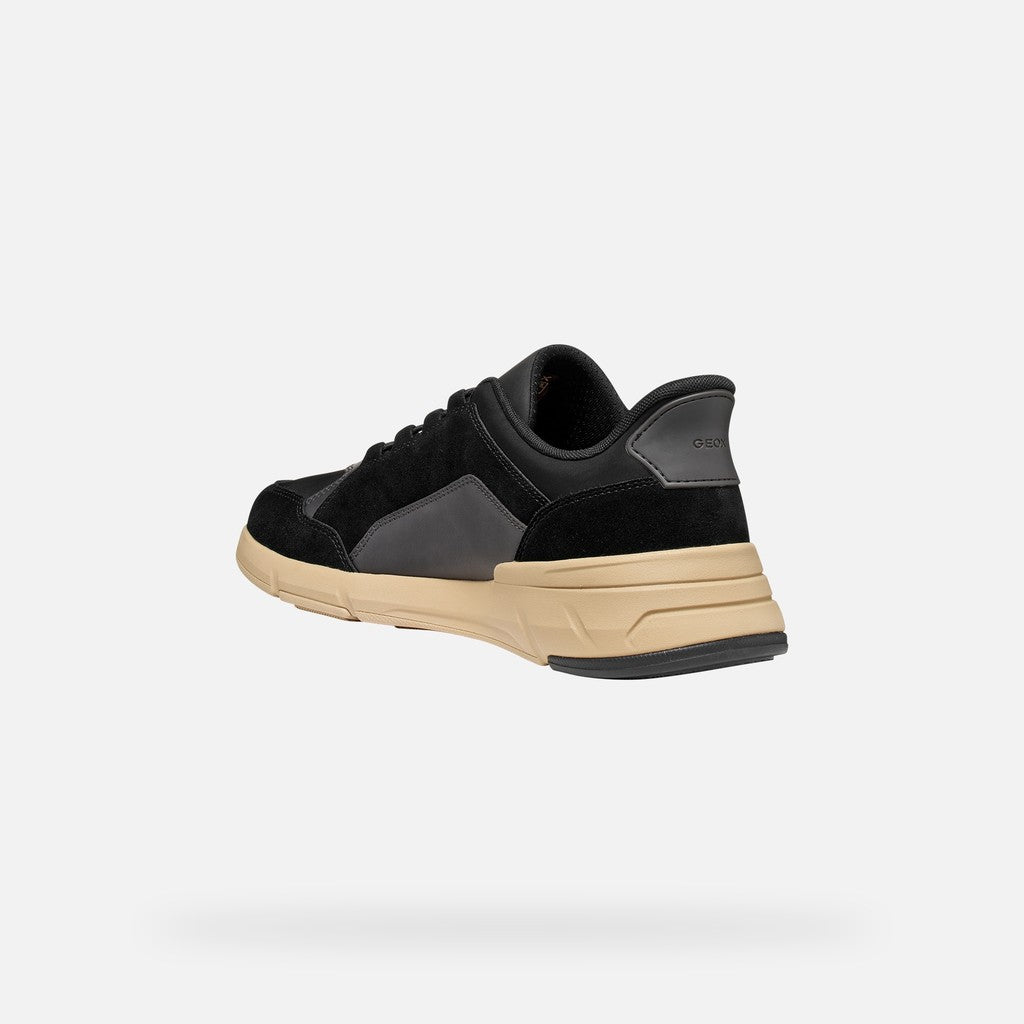 Geox Vittour Plus Uomo Sneaker Slip-On Fast In Nera