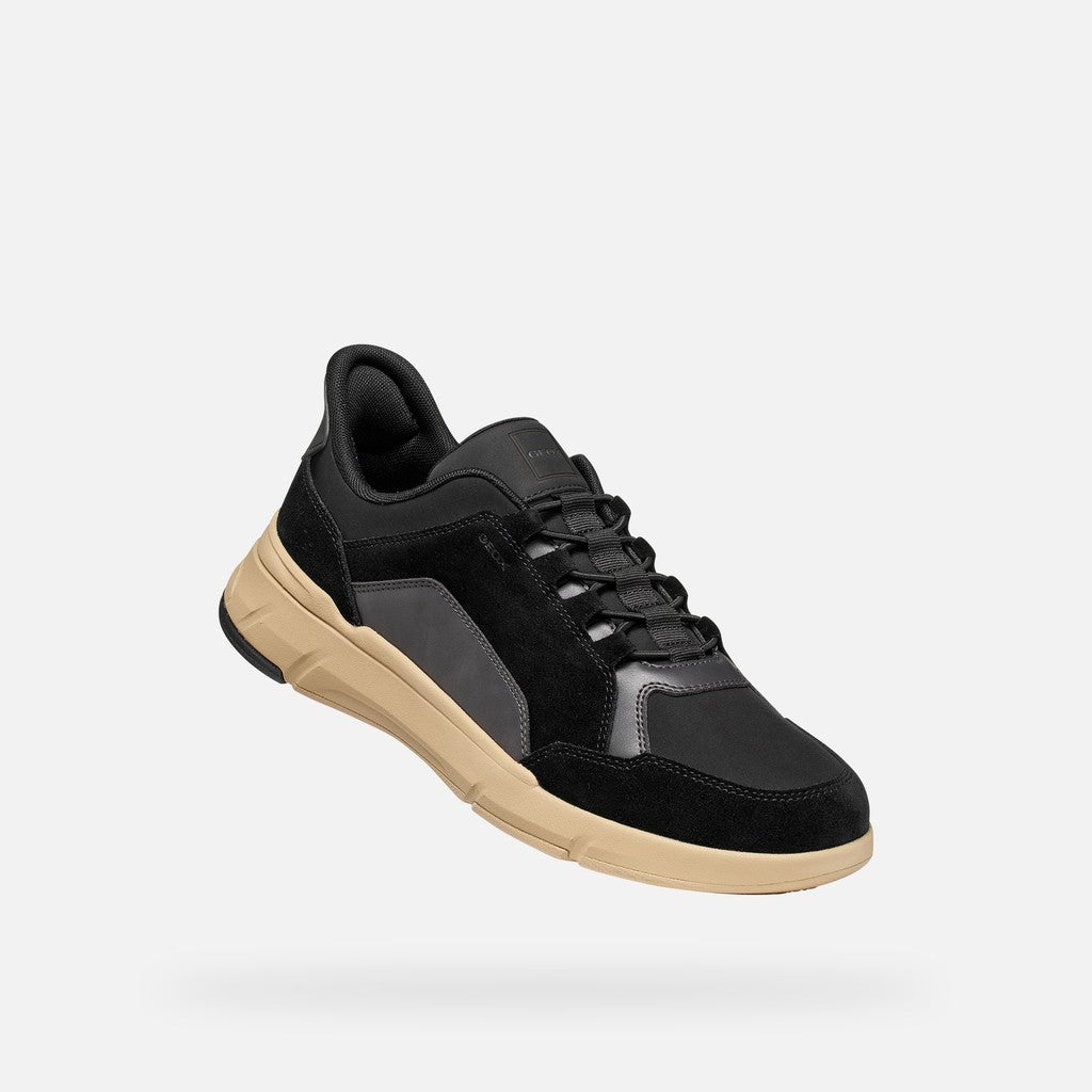 Geox Vittour Plus Uomo Sneaker Slip-On Fast In Nera
