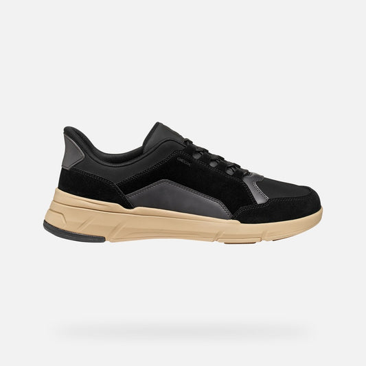 Geox Vittour Plus Uomo Sneaker Slip-On Fast In Nera
