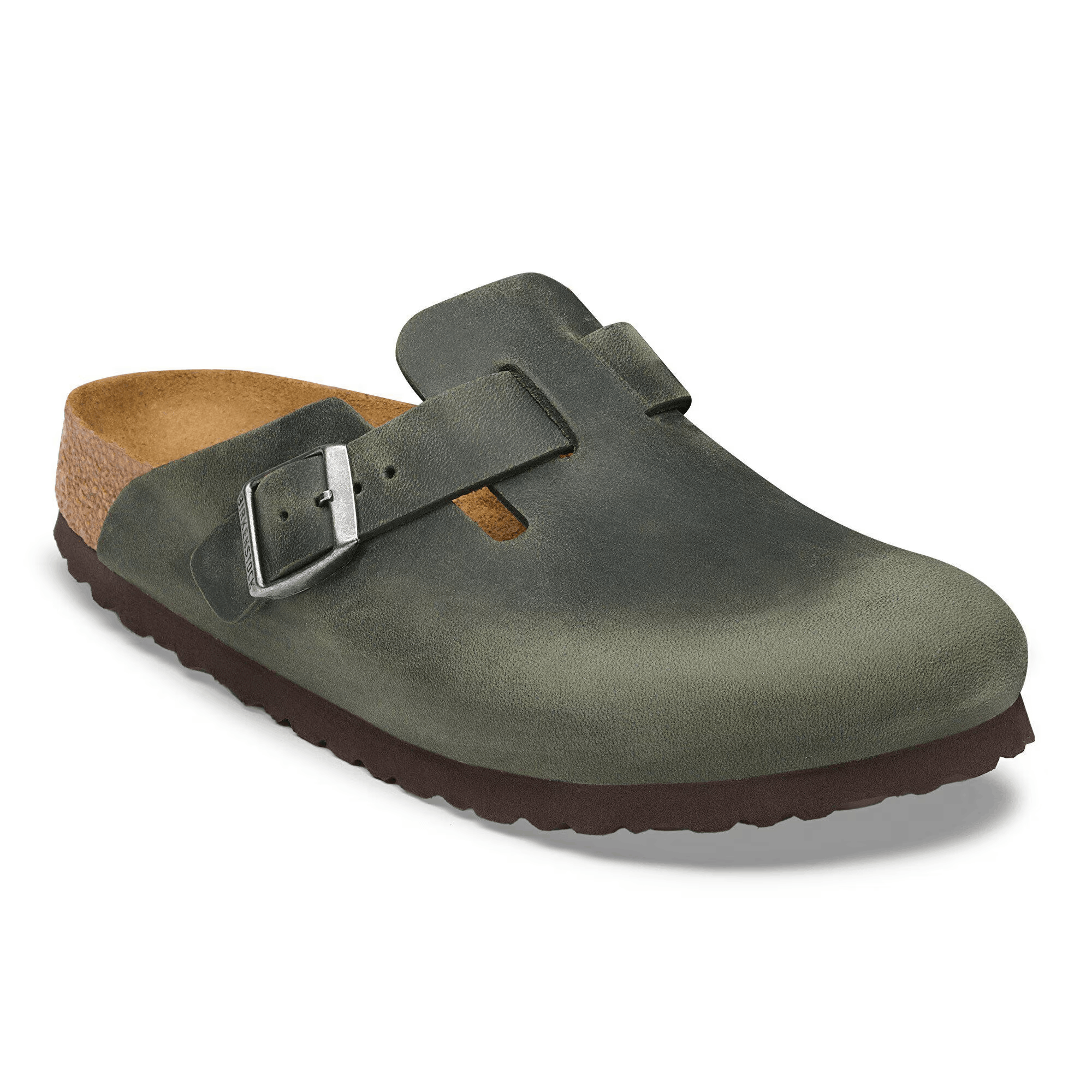 Birkenstock Boston Pianta Stretta Thyme in Pelle Oliata