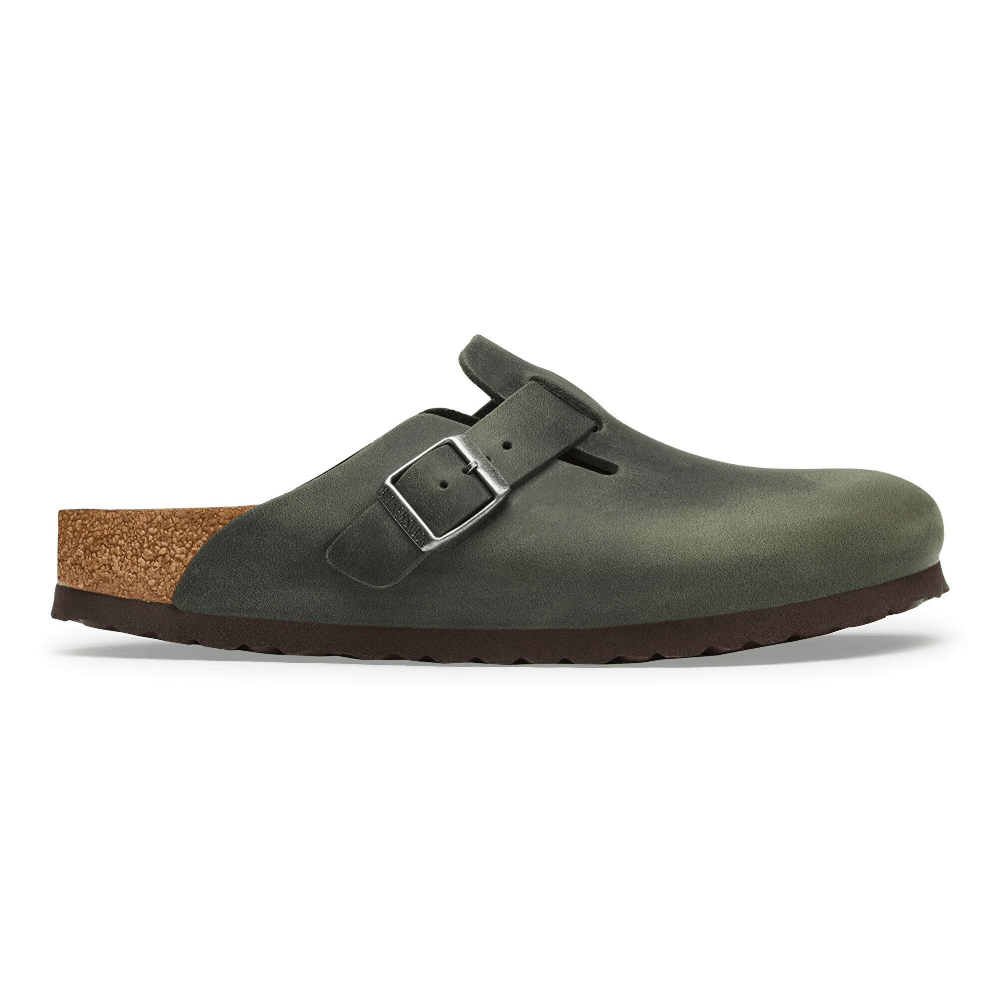 Birkenstock Boston Pianta Stretta Thyme in Pelle Oliata