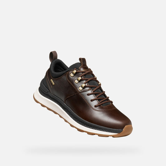 Geox Spherica™ Actif X2 ABX Uomo in Pelle Marrone Impermeabile