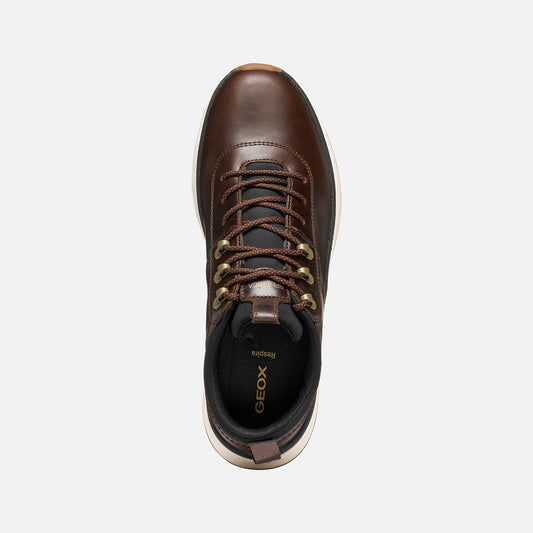 Geox Spherica™ Actif X2 ABX Uomo in Pelle Marrone Impermeabile