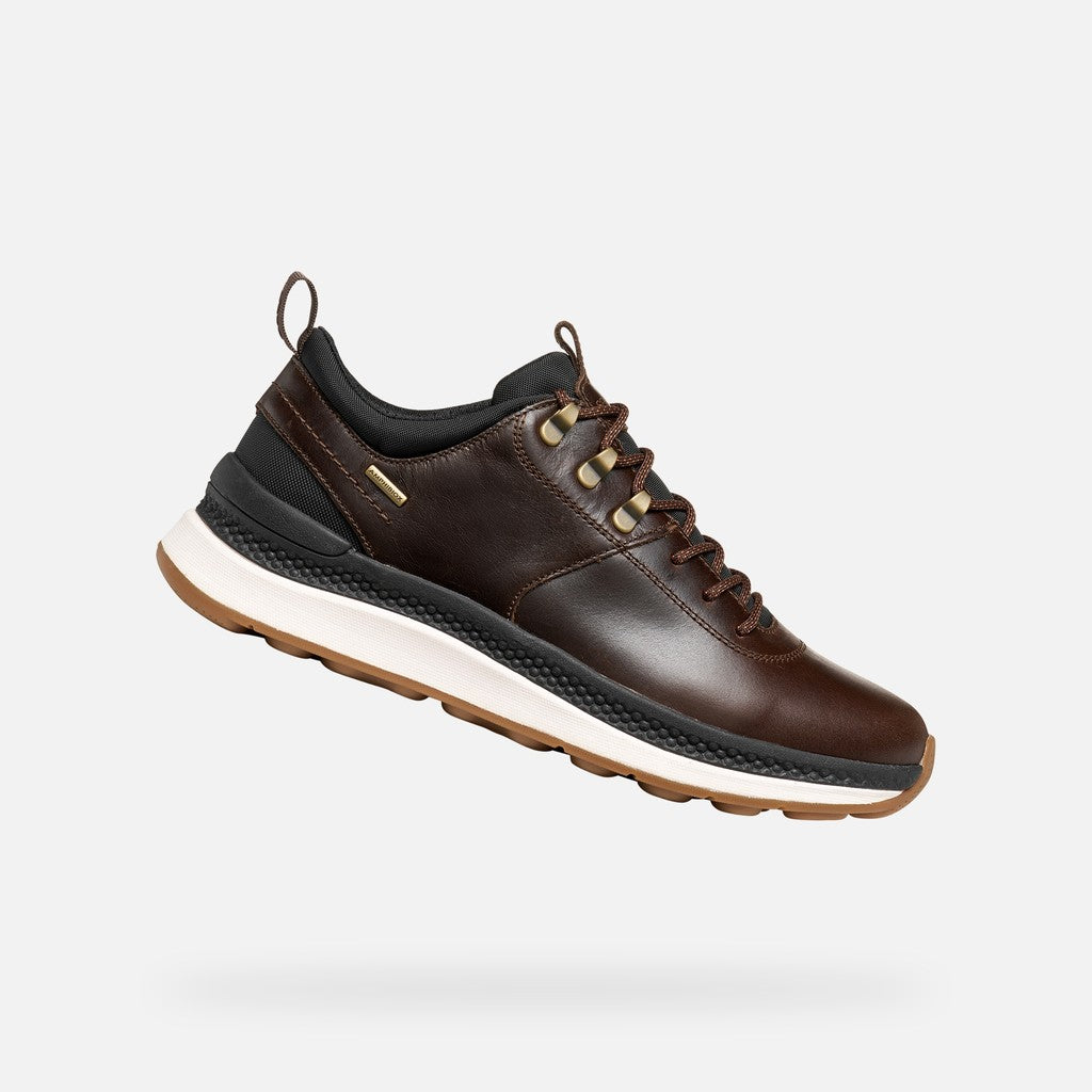 Geox Spherica™ Actif X2 ABX Uomo in Pelle Marrone Impermeabile