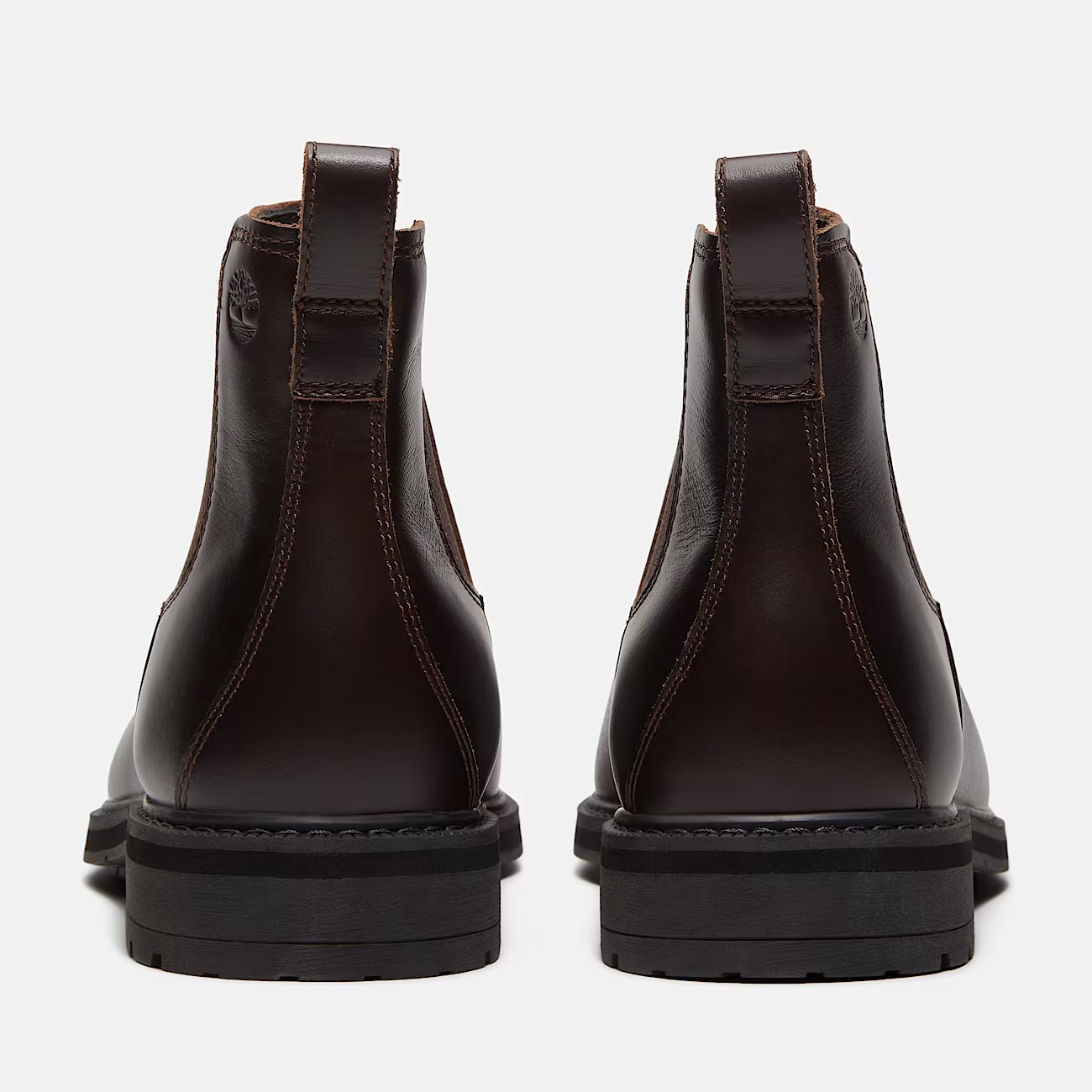 Timberland Stormbucks Chelsea Uomo in Pelle Pieno Fiore Marrone Scuro