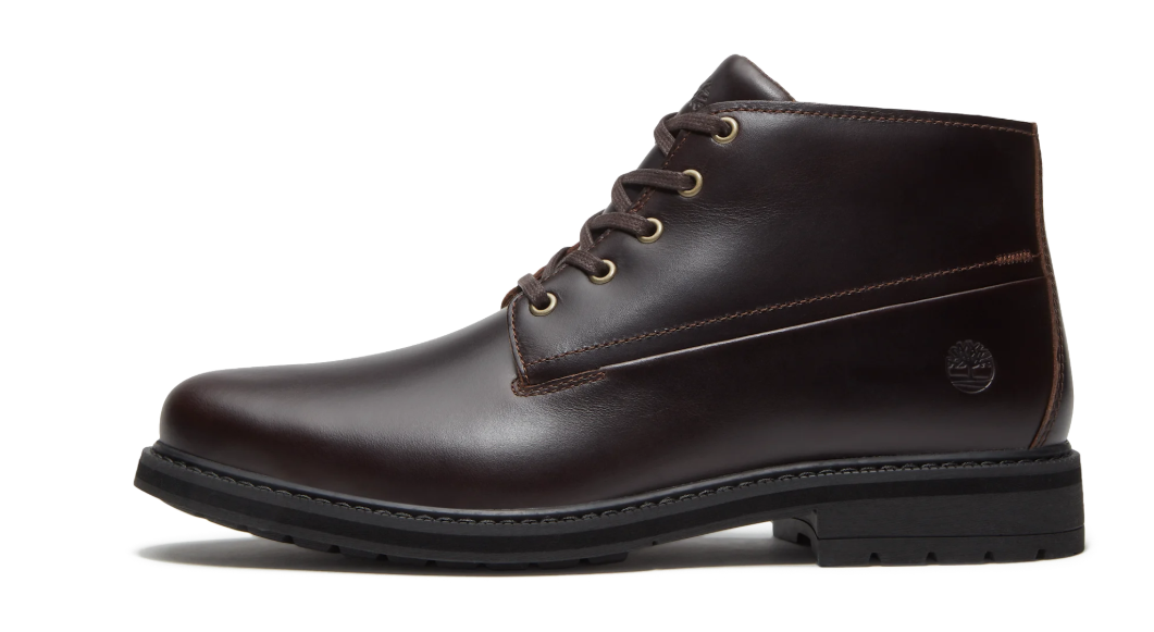 Timberland Stormbucks Chukka Waterproof Uomo in Pelle Marrone Scuro