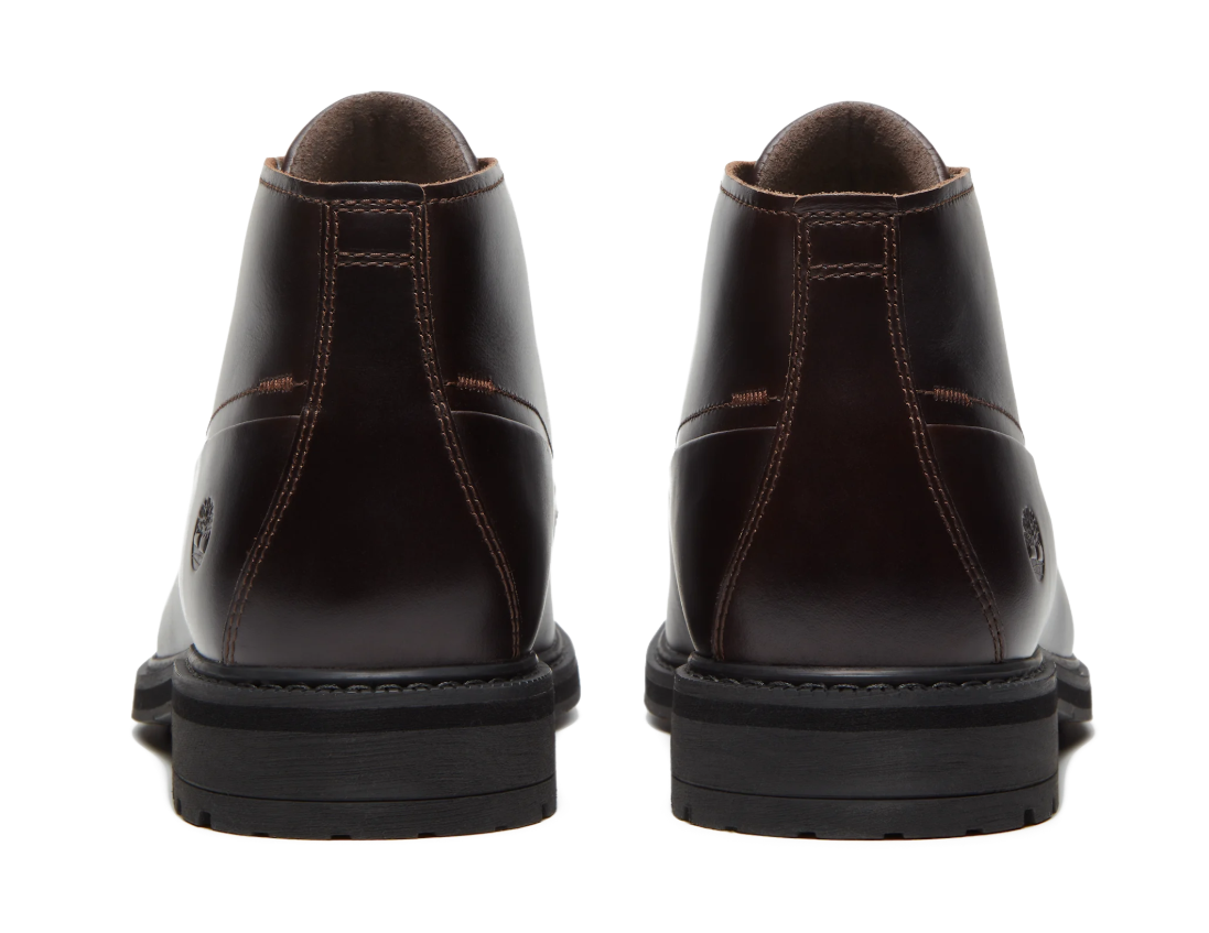Timberland Stormbucks Chukka Waterproof Uomo in Pelle Marrone Scuro