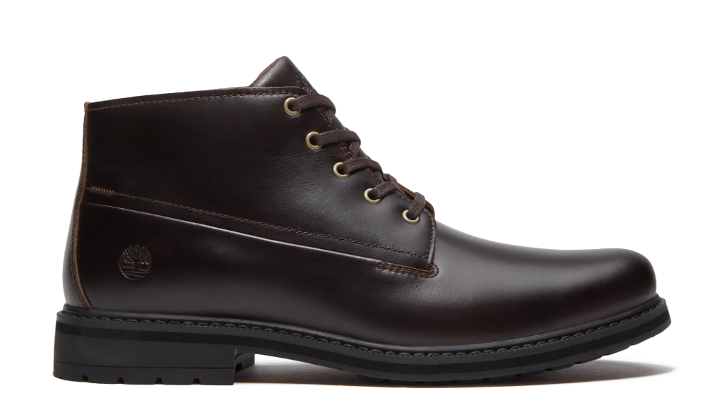 Timberland Stormbucks Chukka Waterproof Uomo in Pelle Marrone Scuro