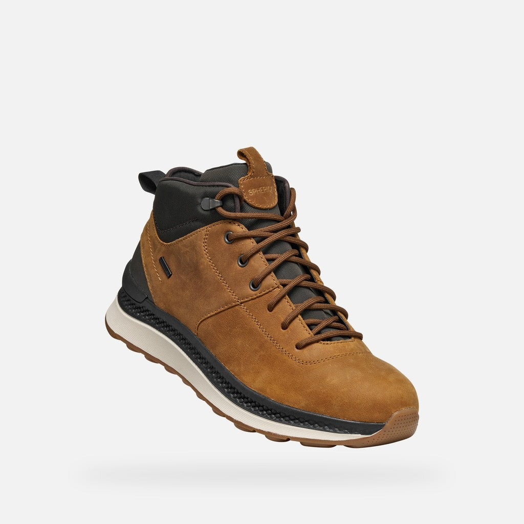 Geox Spherica Actif X2 ABX Uomo Impermeabile Camoscio Senape