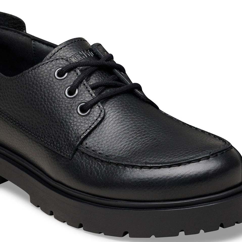 Birkenstock Highwood Moc Lace Low Uomo Pelle Nera