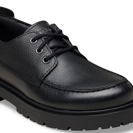 Birkenstock Highwood Moc Lace Low Uomo Pelle Nera