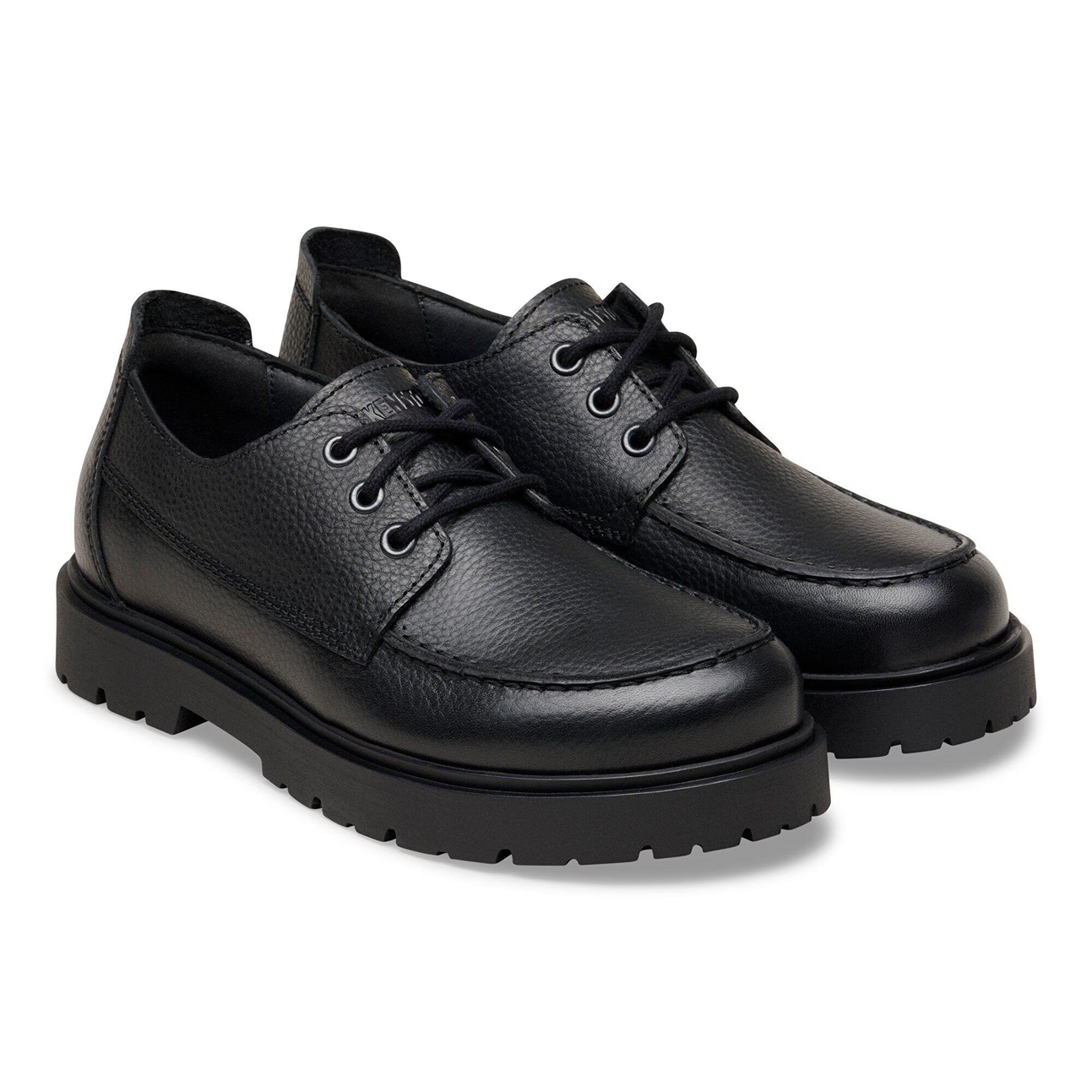 Birkenstock Highwood Moc Lace Low Uomo Pelle Nera