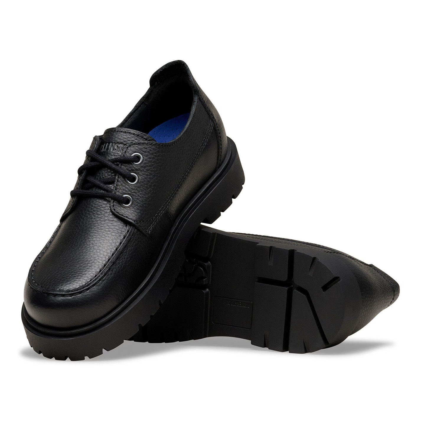 Birkenstock Highwood Moc Lace Low Uomo Pelle Nera