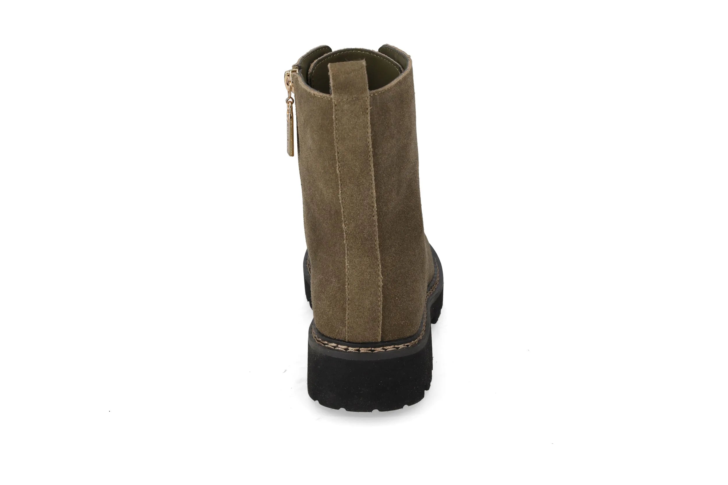 Valleverde Tronchetto Donna Suede Kaki con Gioielli Rimovibili