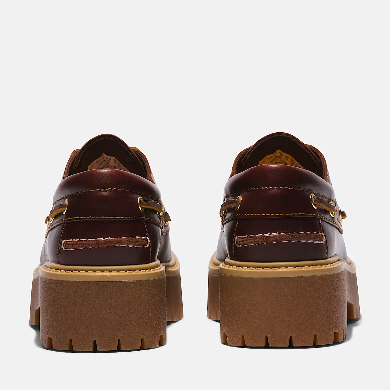 Timberland Stone Street Scarpa Barca Donna Platform Pelle Marrone