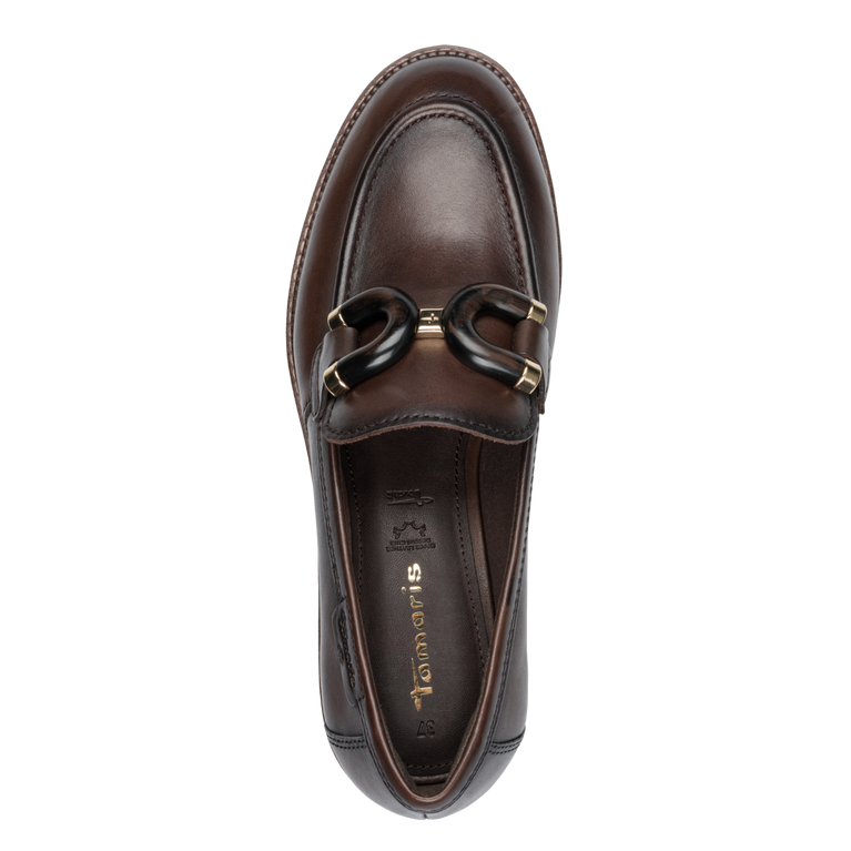 Tamaris Mocassino Uomo Pelle Marrone Fitting Pad TOUCH-IT