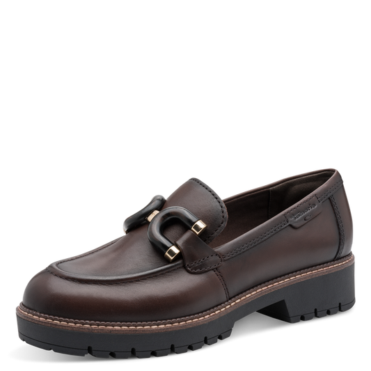 Tamaris Mocassino Uomo Pelle Marrone Fitting Pad TOUCH-IT