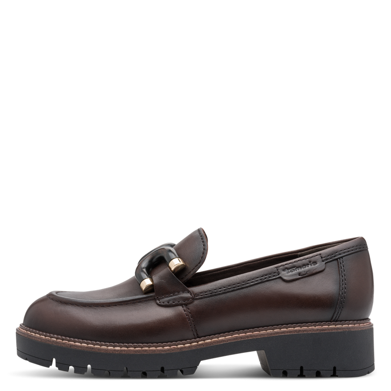 Tamaris Mocassino Uomo Pelle Marrone Fitting Pad TOUCH-IT