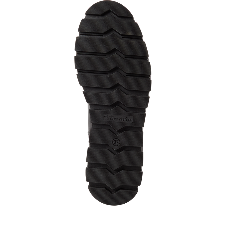 Tamaris Stivaletto Chelsea Donna Camoscio Pelle Nera Platform