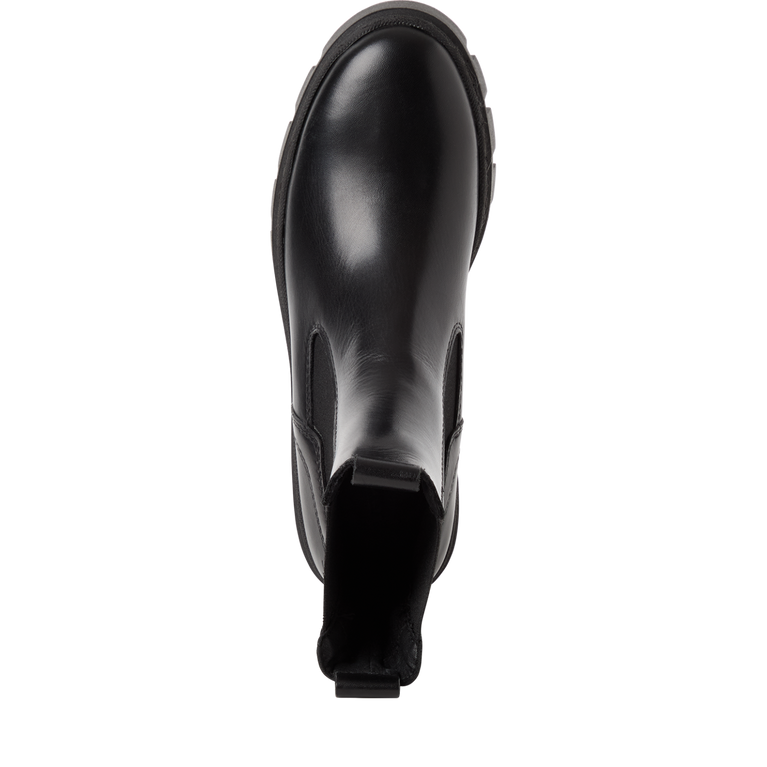 Tamaris Stivaletto Chelsea Donna Camoscio Pelle Nera Platform