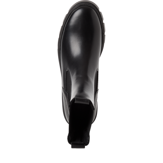 Tamaris Stivaletto Chelsea Donna Camoscio Pelle Nera Platform