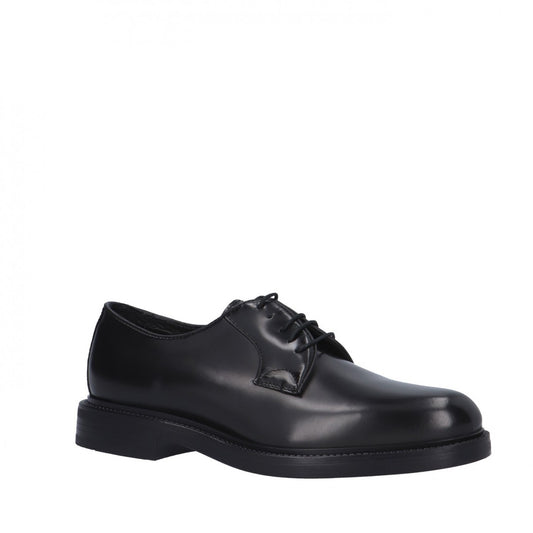 DERBY LISCIA  NERA FONDO CUOIO MADE IN ITALY