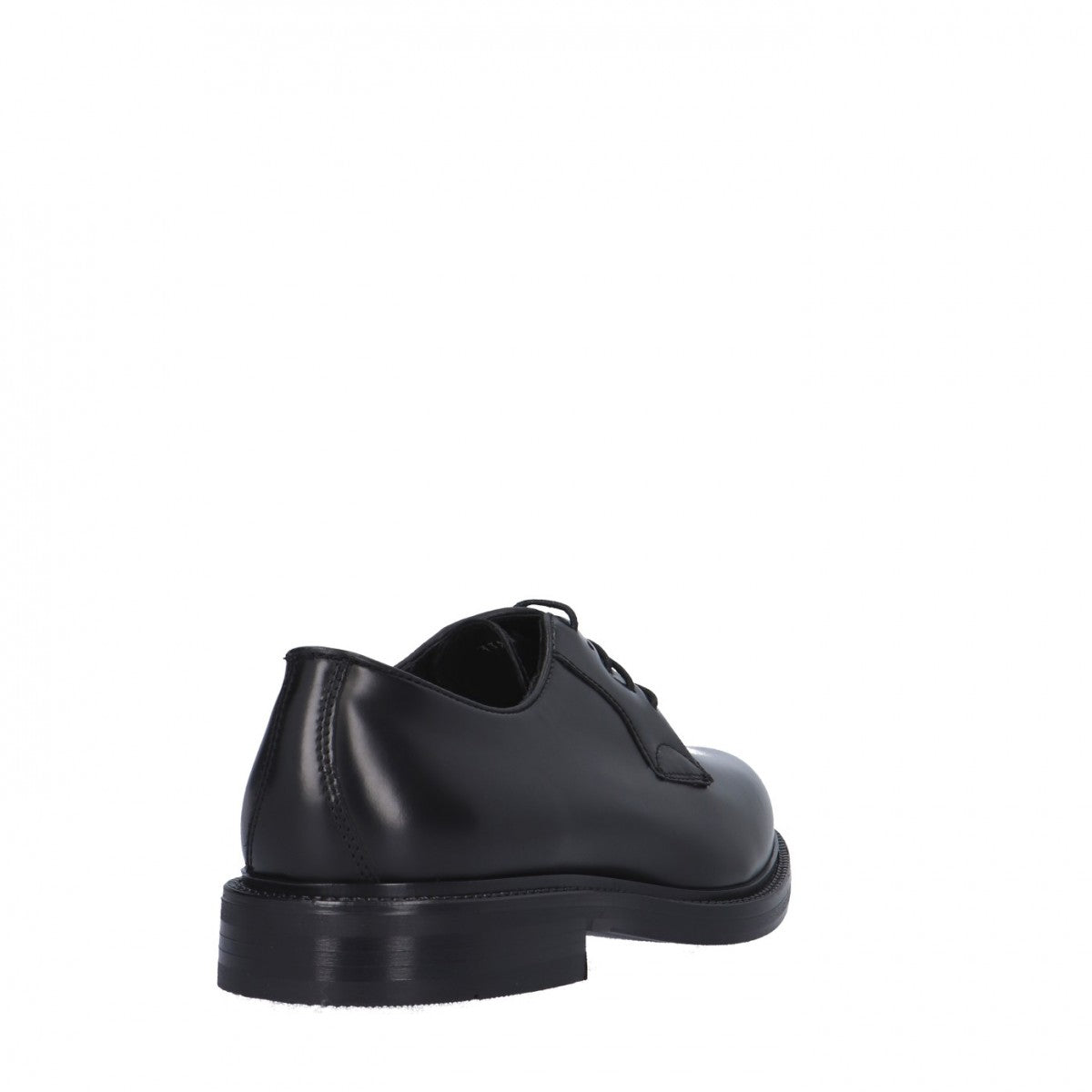 DERBY LISCIA  NERA FONDO CUOIO MADE IN ITALY