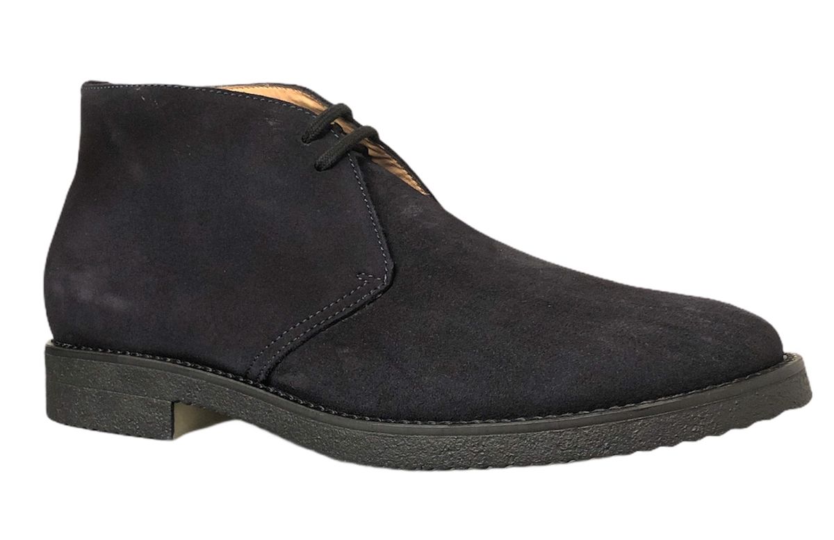 Polacchina Camoscio blu e suola in para