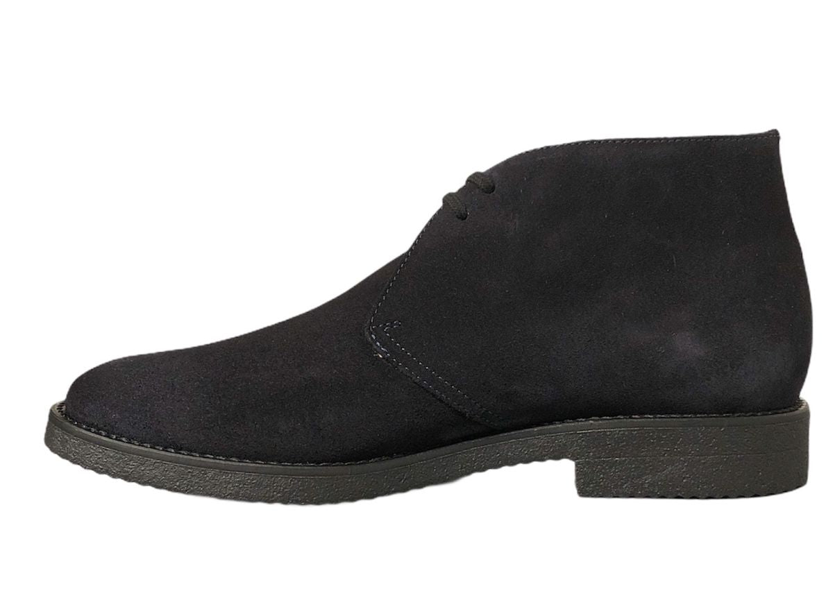 Polacchina Camoscio blu e suola in para